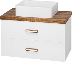 Brevita Столешница Kevo 80 Rosewood палисандр – фотография-4